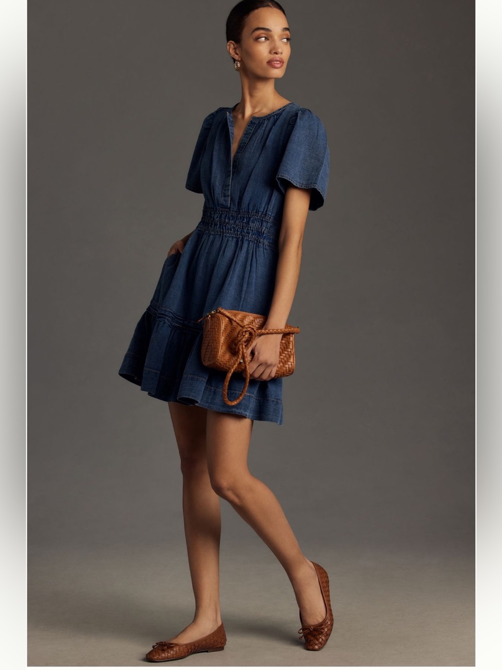 Anthropologie Somerset Denim Dress